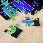 Puzzle "DYLAN" Prénom, Amusant "HEUREUX ANNIVERSAIRE" (Côté)