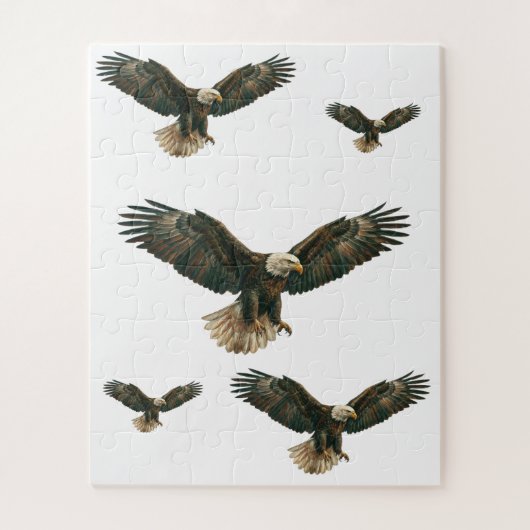 Puzzle Dynamic Eagle Flock – Freedom and Power Puzzle. (Vertical)