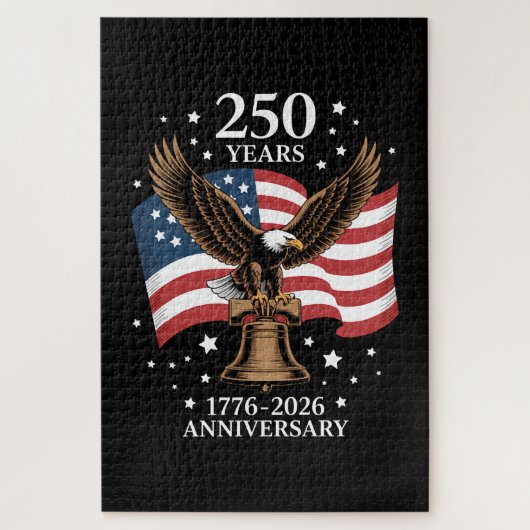Puzzle Eagle and Flag 250 Years of America 1776-2026 (Vertical)