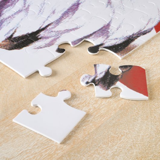 Puzzle Eagle chauve avec une larme - drapeau des (Côté)