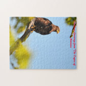 Puzzle Eagle Montana.voeux de Noël (Horizontal)
