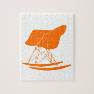 Puzzle Eames a moulé la chaise de basculage en plastique