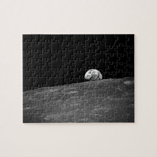 Puzzle Earthrise de mission de lune d'Apollo 8 (Horizontal)