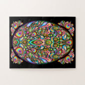 Puzzle Easter Egg Psychedelic Design (Horizontal)