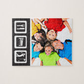 Puzzle Eat Sleep Golf (Horizontal)