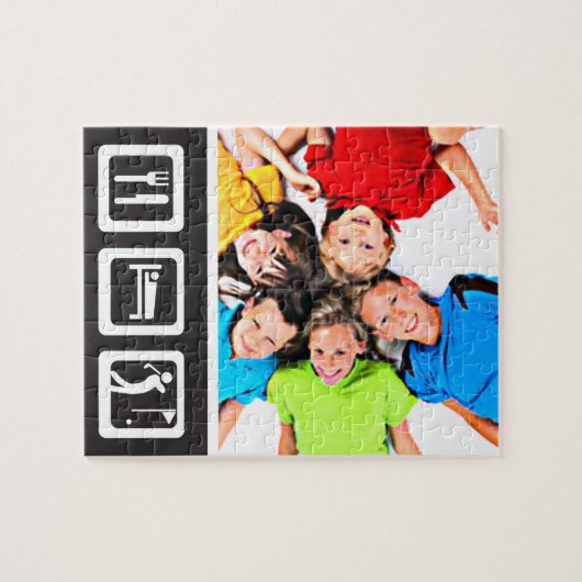 Puzzle Eat Sleep Golf (Horizontal)