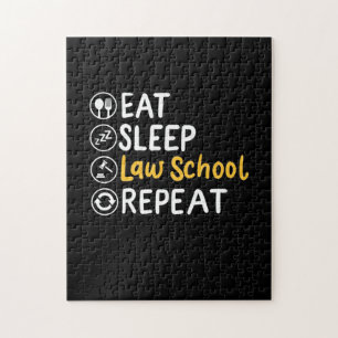 Puzzle Eat Sleep Law School Répétition