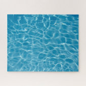 Puzzle eau bleue avec lumière du soleil et ondulations (Horizontal)
