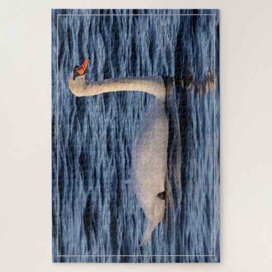 Puzzle Eau cygne et bleue (Vertical)