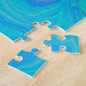 Puzzle Eau turquoise Abstraite (Côté)