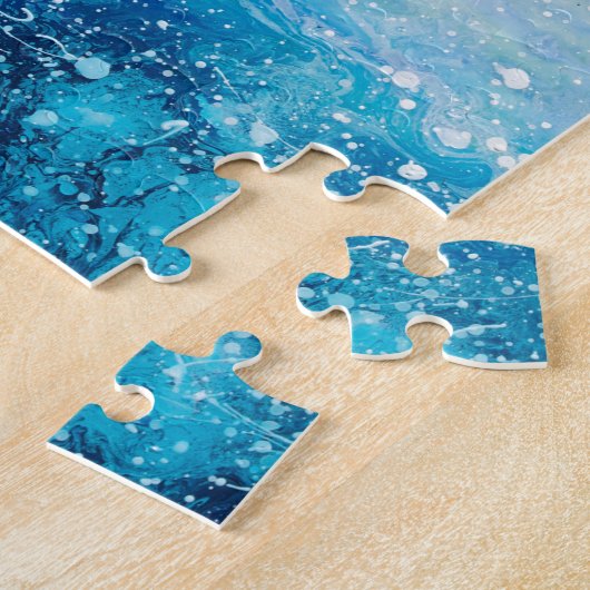 Puzzle Eau vagues océan bleu turquoise (Côté)