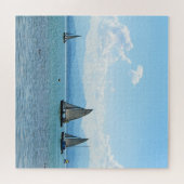 Puzzle Eaux bleues à voile (Horizontal)