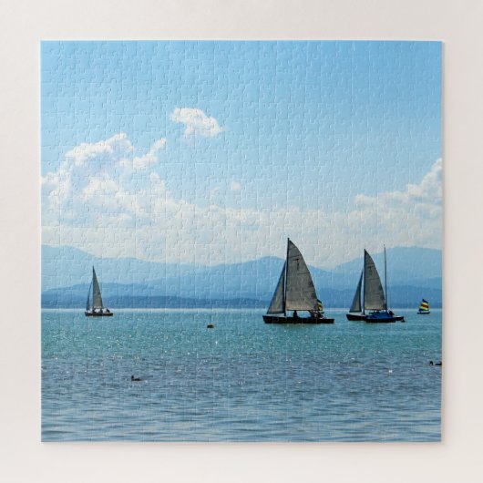 Puzzle Eaux bleues à voile (Vertical)