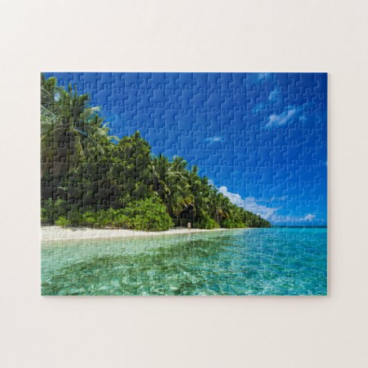 Puzzle Eaux Bleues D'Une Plage Tropicale (Horizontal)