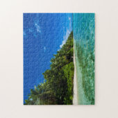 Puzzle Eaux Bleues D'Une Plage Tropicale (Vertical)