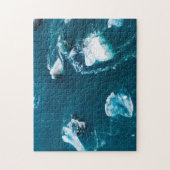 Puzzle Eaux bleues et glace blanche (Vertical)