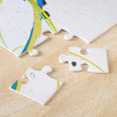 Puzzle Eaux cool Abstraites Plaques de peinture (Côté)