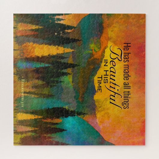 Puzzle Ecclesiaste 3:11 Has made all things beautiful (Horizontal)