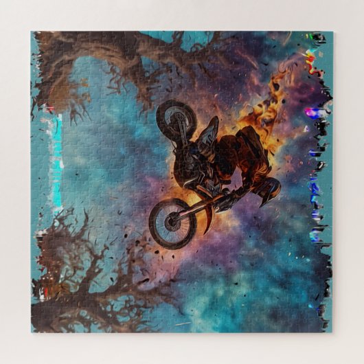 Puzzle Échapper Au Feu - Rider En VTT (Horizontal)