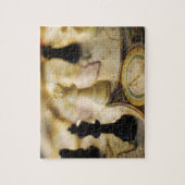 Puzzle Échecs sur l'ancienne carte du monde (Vertical)