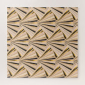 Puzzle Échelles Art Déco : Géométrie dorée glamour (Horizontal)