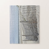 Puzzle Échouez la dune de barrière et de sable à la plage (Vertical)