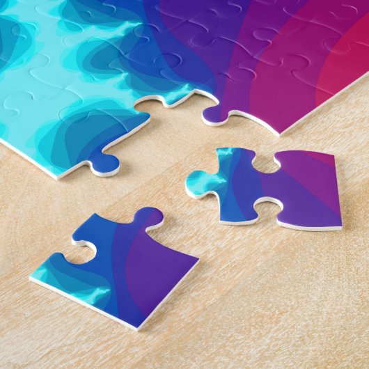 Puzzle Éclair bleu (Côté)