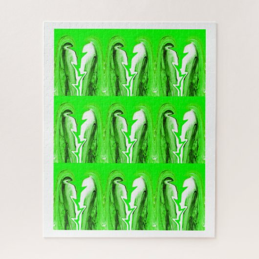 Puzzle Éclair vert (Vertical)