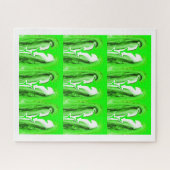 Puzzle Éclair vert (Horizontal)