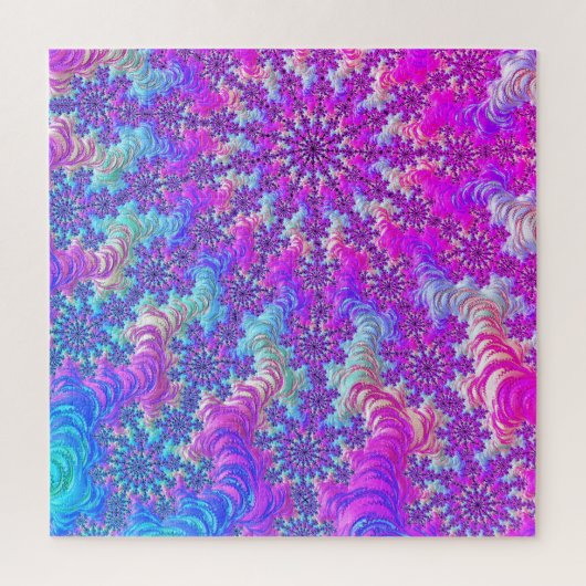 Puzzle Éclatement Super fractal psychédélique coloré (Vertical)