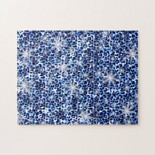 Puzzle Éclats de guépards bleus (Horizontal)