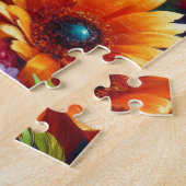 Puzzle Eclectus Parrot aux fleurs colorées (Côté)