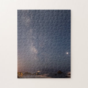 Puzzle Éclipse lunaire & Voie lactée Bandon Beach Orego