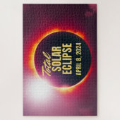Puzzle Éclipse solaire totale 2024 (Vertical)