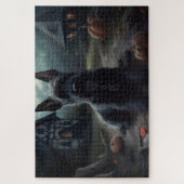 Puzzle Ecosse Terrier Citrouille Halloween effrayant (Vertical)