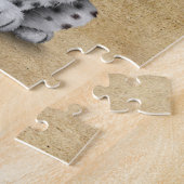 Puzzle Écouteurs de port mignons de CUB DJ de léopard de (Côté)
