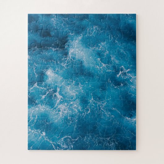 Puzzle Écrasement des vagues de l'océan bleu (Vertical)