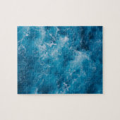 Puzzle Écrasement des vagues de l'océan bleu (Horizontal)