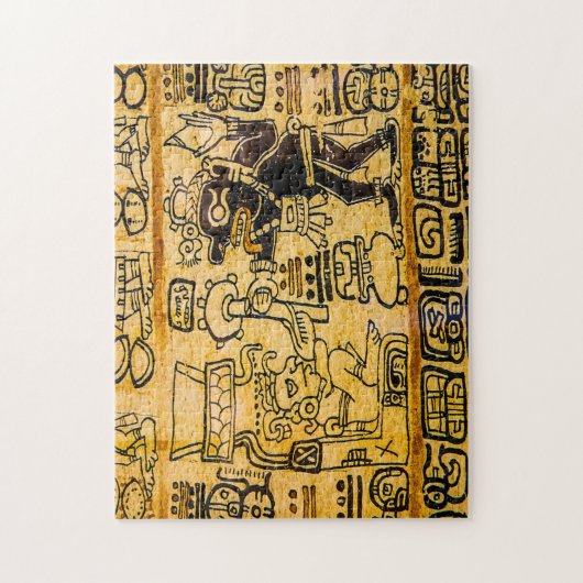 Puzzle Ecriture Aztèque Mexique. (Vertical)