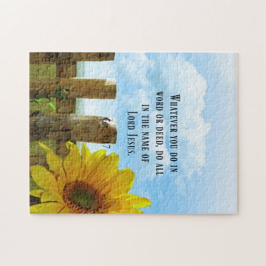 Puzzle Écriture, Colossiens 3:17 (Horizontal)