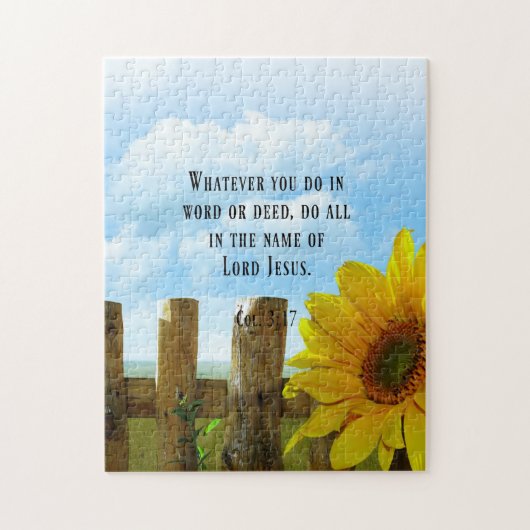 Puzzle Écriture, Colossiens 3:17 (Vertical)