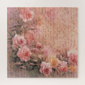 Puzzle Écriture d'antiquité florale Rose (Horizontal)