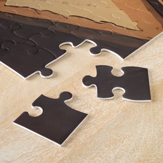 Puzzle Écriture de lapin au bureau - (Côté)