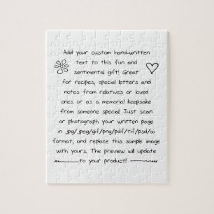 Puzzle Écriture manuscrite