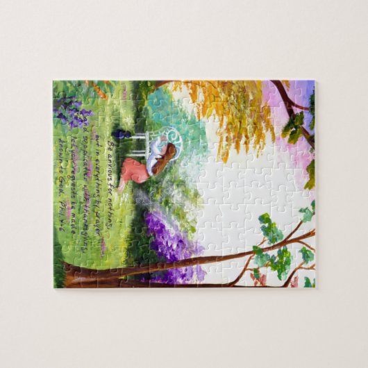 Puzzle Écriture sainte chrétienne Creationarts de vers de (Horizontal)