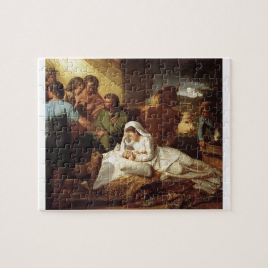 Puzzle Écriture sainte de christianisme de Jésus de bébé (Horizontal)