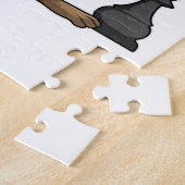 Puzzle Écureuil aux échecs avec pièce d'échecs Évêque (Côté)