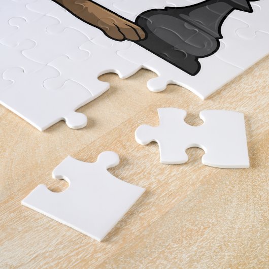 Puzzle Écureuil aux échecs avec pièce d'échecs Évêque (Côté)