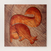 Puzzle Écureuil - bois (Horizontal)