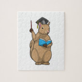 Puzzle Écureuil comme enseignant avec livre (Vertical)